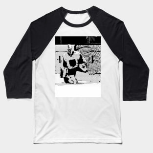 Warming Up - Ice Hockey Goalie Baseball T-Shirt